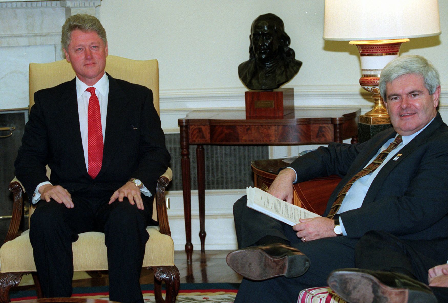 Clinton and Gingrich
